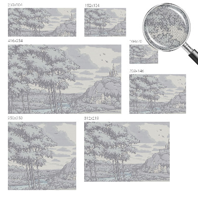 Motivtapete nach Maß Märchenhafte Landschaft