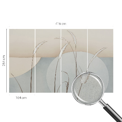 Vintage tapete Sanfte Gräser