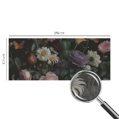 Selbstklebende Fototapete für die Wand mit floralem Eleganzmotiv