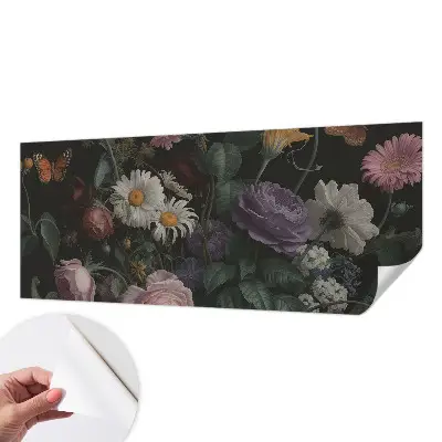 Selbstklebende Fototapete für die Wand mit floralem Eleganzmotiv