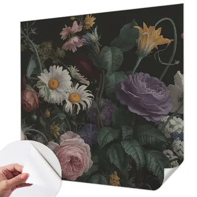 Selbstklebende Fototapete für die Wand mit floralem Eleganzmotiv