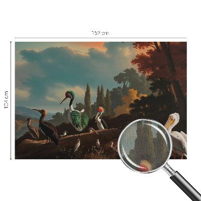 Selbstklebende Fototapete mit malerischem Vogelmotiv