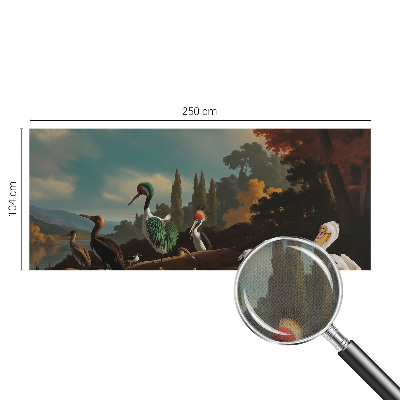 Selbstklebende Fototapete Malerische Vögel