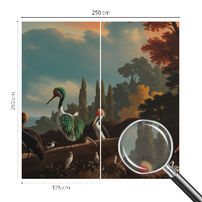Selbstklebende Fototapete mit malerischem Vogelmotiv
