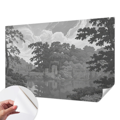 Selbstklebende Fototapete fürs Wohnzimmer mit Motiv einer Naturlandschaft