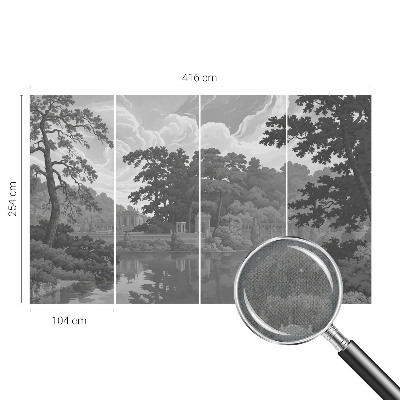 Selbstklebende Fototapete fürs Wohnzimmer mit Motiv einer Naturlandschaft