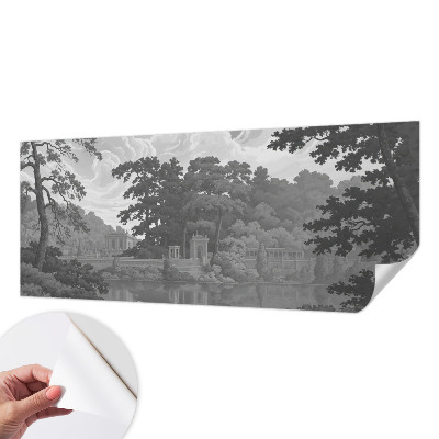 Selbstklebende Fototapete fürs Wohnzimmer mit Motiv einer Naturlandschaft