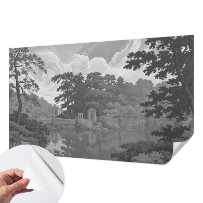 Selbstklebende Fototapete fürs Wohnzimmer mit Motiv einer Naturlandschaft