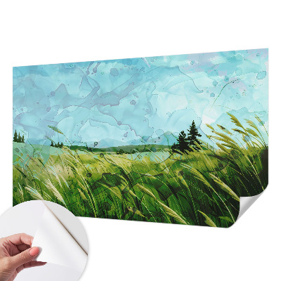 Fototapete in 3D-Optik Grüne Landschaften