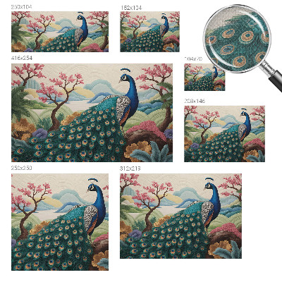 62D-Fototapete fürs Wohnzimmer Exotische Schönheit