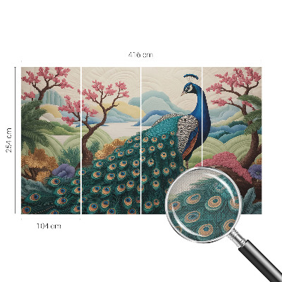 62D-Fototapete fürs Wohnzimmer Exotische Schönheit