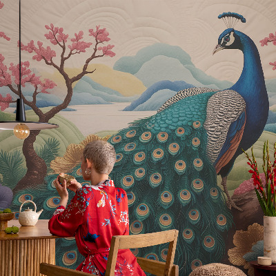 62D-Fototapete fürs Wohnzimmer Exotische Schönheit