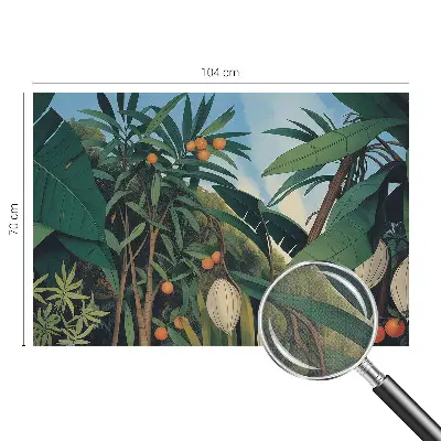Moderne Fototapete nach Maß mit tropischem Dschungelmotiv