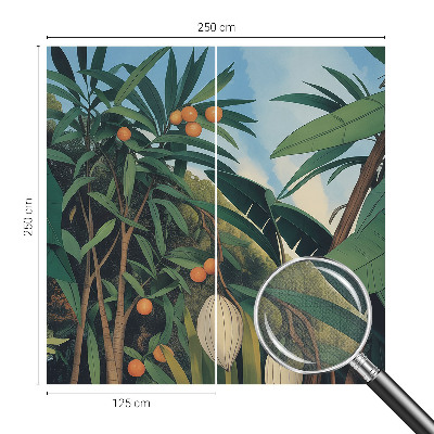 Moderne Fototapete nach Maß Tropischer Dschungel