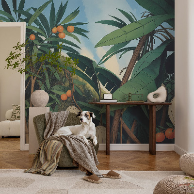 Moderne Fototapete nach Maß Tropischer Dschungel