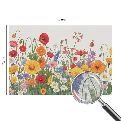 Motivtapete nach Maß mit Blumenwiesen-Motiv