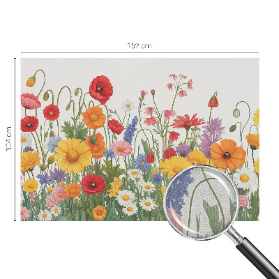 Motivtapete nach Maß mit Blumenwiesen-Motiv