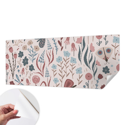 Hochwertige Bildtapete Blumen Insekten