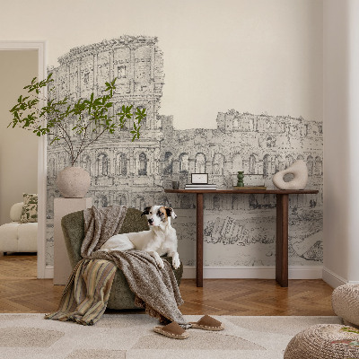 Selbstklebende Fototapete für die Wand mit Motiv antiker Ruinen