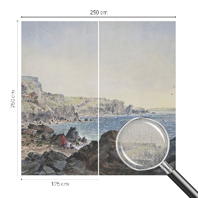 Selbstklebende Fototapete fürs Wohnzimmer Eine ruhige Küste