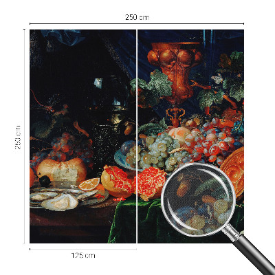 Fototapete in 3D-Optik mit fruchtigem Motiv