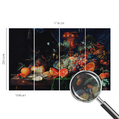 Fototapete in 3D-Optik mit fruchtigem Motiv