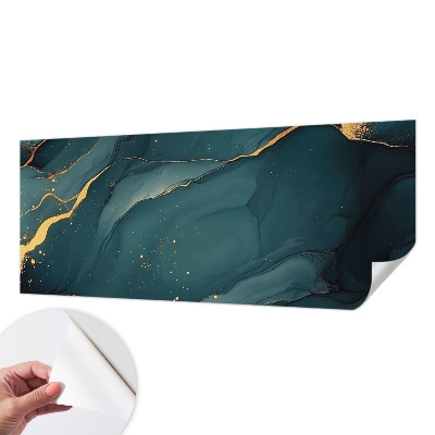 63D-Fototapete fürs Wohnzimmer Dunkelblaue Abstraktion