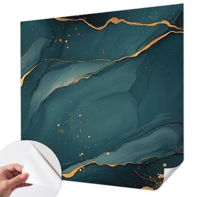 63D-Fototapete fürs Wohnzimmer Dunkelblaue Abstraktion