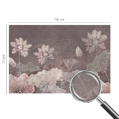 63D-Fototapete fürs Schlafzimmer Friedliche Botanik