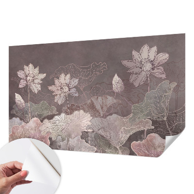 63D-Fototapete fürs Schlafzimmer Friedliche Botanik