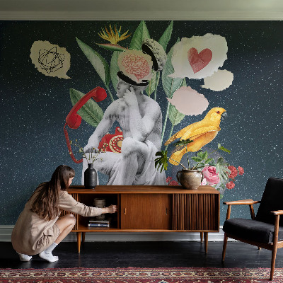 Moderne Fototapete nach Maß mit surrealistischer Kunst als Motiv