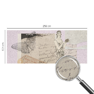 Vintage Tapete mit nostalgischer Collage