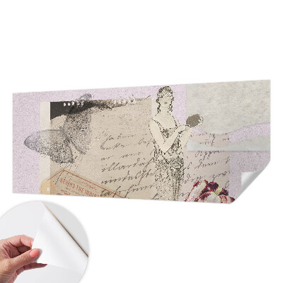 Vintage Tapete mit nostalgischer Collage