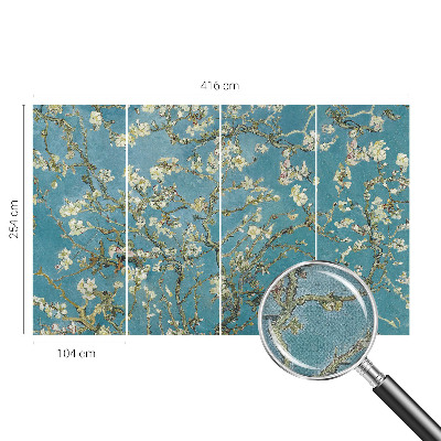 Motivtapete fürs Wohnzimmer Blühende Zweige