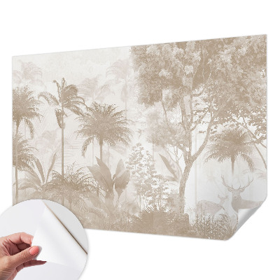 Selbstklebende Fototapete fürs Schlafzimmer mit tropischer Landschaft als Motiv