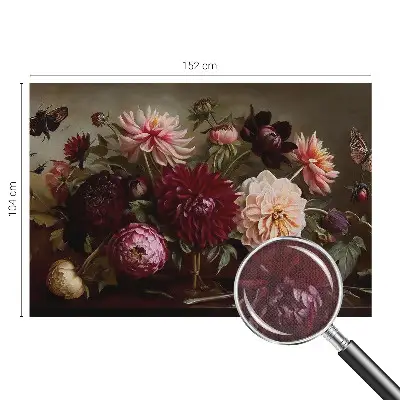 Selbstklebende Fototapete fürs Wohnzimmer mit floralem Motiv