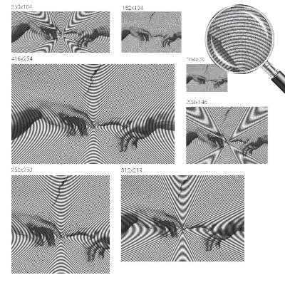 64D-Fototapete mit dem Motiv hypnotischer Hände