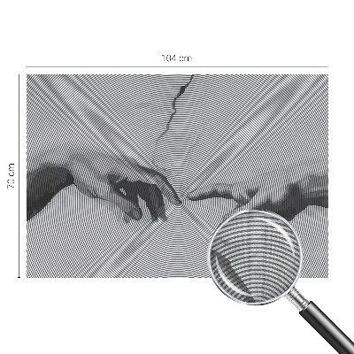64D-Fototapete mit dem Motiv hypnotischer Hände