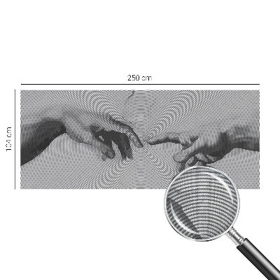 64D-Fototapete mit dem Motiv hypnotischer Hände