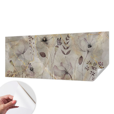 Fototapete in 3D-Optik Zarte Blüten