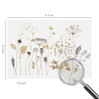 Fototapete nach Maß Wildblumen