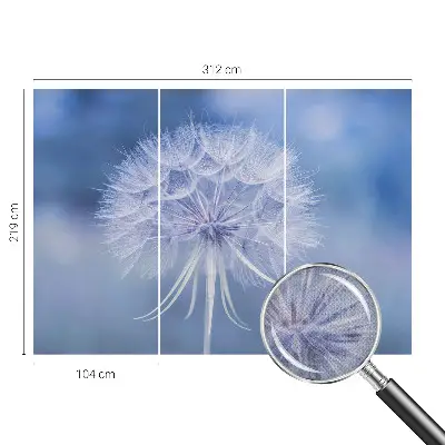 Moderne Fototapete nach Maß mit dem Motiv „Blaue Delikatesse“