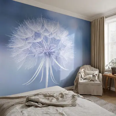 Moderne Fototapete nach Maß mit dem Motiv „Blaue Delikatesse“