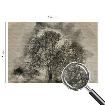Vintage tapete Mysteriöse Bäume