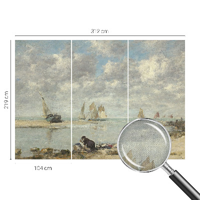 Selbstklebende Fototapete fürs Wohnzimmer mit Motiv einer Meereslandschaft