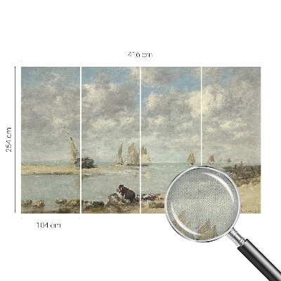 Selbstklebende Fototapete fürs Wohnzimmer mit Motiv einer Meereslandschaft