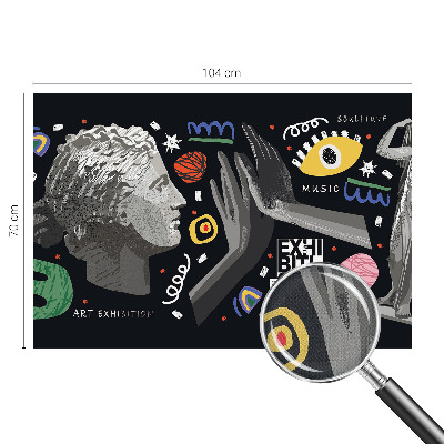 Selbstklebende Fototapete für die Wand Eine farbenfrohe Ausstellung