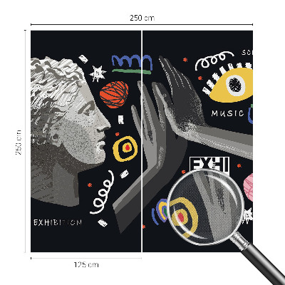 Selbstklebende Fototapete für die Wand Eine farbenfrohe Ausstellung