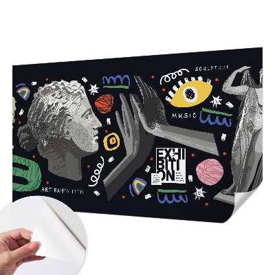 Selbstklebende Fototapete für die Wand Eine farbenfrohe Ausstellung