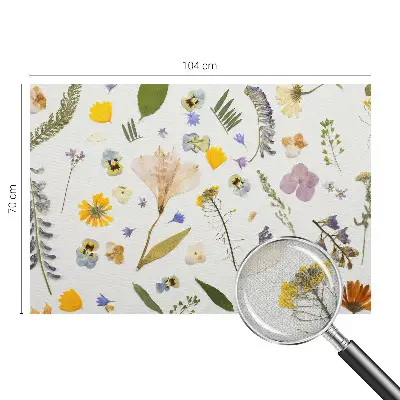 Selbstklebende Fototapete fürs Kinderzimmer mit Frühlingsblumen-Motiv